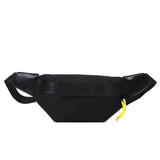 Women's Waist Bag Strip Chest Bag Zipper Pouch