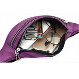 Waterproof Oxford Fanny Pack Crossbody Chest Bag Travel Light Belt Bag