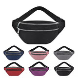 Waterproof Oxford Fanny Pack Crossbody Chest Bag Travel Light Belt Bag