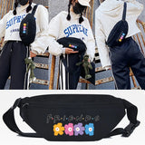 Three Beauties Print Waist Bag Casual Chest Bag