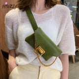 Women's Lizard Leather Waist Bag Phone Pouch Chest Pack Crossbody