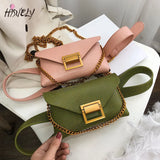 Women's Lizard Leather Waist Bag Phone Pouch Chest Pack Crossbody