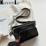 Leather Shoulder Bag Travel Small Chest Bag Women Fanny Pack