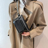 Leather Shoulder Bag Travel Small Chest Bag Women Fanny Pack