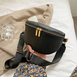 Casual Leather Waist Bag for Women, Travel Small Chest Bag