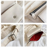 Leather Shoulder Bag Travel Chest Bag Women Fanny Pack Belt Purses Female Bolsos