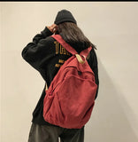 Casual Canvas Backpack Large-capacity Business Student Laptop Bag