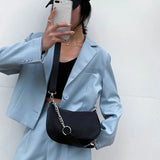 Waterproof Nylon Shoulder Bag for Women - Large Capacity Handbag