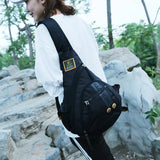 Waterproof Nylon Chest Bag Men Women Crossbody Travel Messenger
