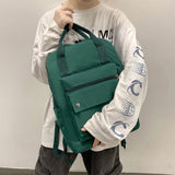 Waterproof Nylon Women Backpack Teenage Girl College Schoolbag Tote Bookbag