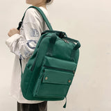 Waterproof Nylon Women Backpack Teenage Girl College Schoolbag Tote Bookbag