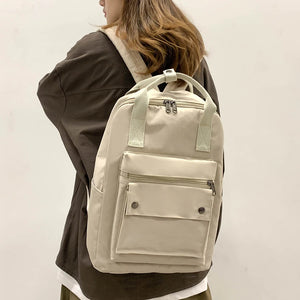 Waterproof Nylon Women Backpack Teenage Girl College Schoolbag Tote Bookbag