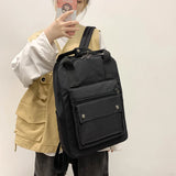 Waterproof Nylon Women Backpack Teenage Girl College Schoolbag Tote Bookbag