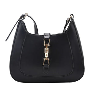 Casual Wide Strap Bucket Bag Women Shoulder Bags Pu Crossbody Bag
