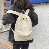 Casual Women Backpack Canvas Shoulder Bag Anti-theft School Bag