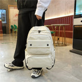 Casual Women Backpack Canvas Shoulder Bag Large Capacity Rucksack School Bag