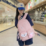 Fox Pattern Women Backpack School Bag Large Capacity Laptop Ladies