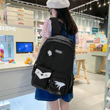 Fox Pattern Women Backpack School Bag Large Capacity Laptop Ladies