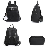 Casual Women Backpack Purse Anti-theft Oxford Rucksack Mochila Hairball Tassel