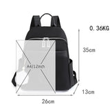 Casual Women Backpack Purse Anti-theft Oxford Rucksack Mochila Hairball Tassel