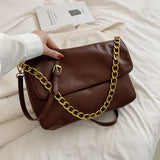Casual Women Chain Shoulder Messenger Bag Vintage Tote Travel Bag