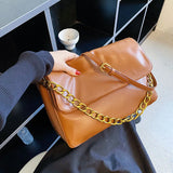 Casual Women Chain Shoulder Messenger Bag Vintage Tote Travel Bag