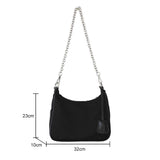 Nylon Chain Crossbody Handbags 3 in 1 Satchels Bags for Women Girls