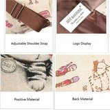 Casual Women Eiffel Tower School Bag Female Canvas School Backpack