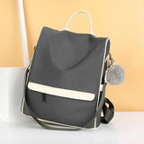 Casual Women Girls Oxford School Backpacks Anti Theft Backpack