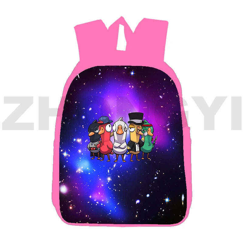 Casual Women Goose Duck 3D Print Backpack 12/16 Inch Kids Schoolbag