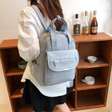 Casual Women Pu Leather Backpacks High Ladies Large Capacity Shoulder Travel Bag