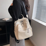 Casual Women Pu Leather Backpacks High Ladies Shoulder Travel Bags