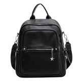 Casual Women Pu Leather Backpacks High Ladies Shoulder Travel Bags