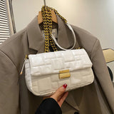 Casual Women Pu Leather Chain Shoulder Bag High Ladies Small Crossbody Bags Fema