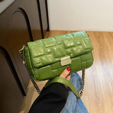 Casual Women Pu Leather Chain Shoulder Bag High Ladies Small Crossbody Bags Fema