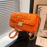Casual Women Pu Leather Chain Shoulder Bag High Ladies Small Crossbody Bags Fema