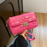 Casual Women Pu Leather Chain Shoulder Bag High Ladies Small Crossbody Bags Fema
