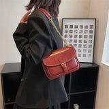 Casual Women Pu Leather Chain Shoulder Messenger Bag High Ladies Small Handbags