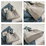 Casual Canvas Shoulder Bag Tote Handbag Large Capacity Shopping Totes