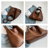 Casual Women Shoulder Bag PU Leather Composite Bags High Capacity