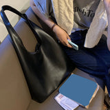 Women Shoulder Bag PU Leather Tote Handbag Winter Shopping Bags