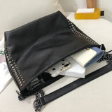 Rivet Chain Shoulder Bag Crossbody Pouch