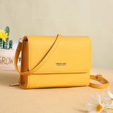 Casual Women Soft Leather Shoulder Bag Large Capacity Crossbody Wallet