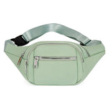 Casual Women Waist Bag Chest Bag Multi-Function Crossbody Pouch Nylon Travel