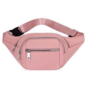 Casual Women Waist Bags Chest Bag Multi-Function Phone Pouch Nylon Travel