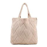 Casual Women Woven Tread Knitted Shoulder Bags Female Bolsas Handbag