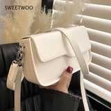 Casual Crossbody Bag Square Vintage Underarm Bag