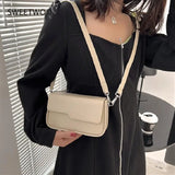 Casual Crossbody Bag Square Vintage Underarm Bag