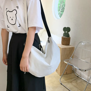 Canvas Large Capacity Shoulder Crossbody Female Bags