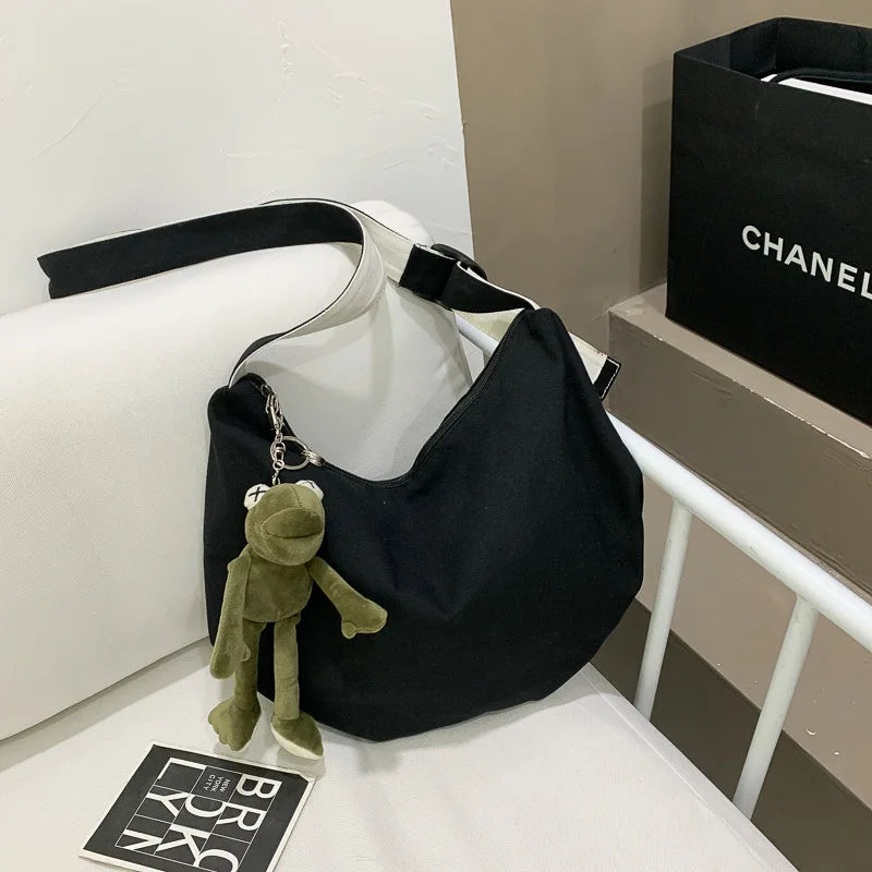 Canvas Large Capacity Shoulder Crossbody Female Bags